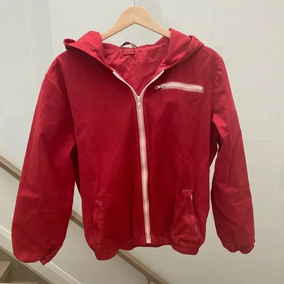 Brandy Melville Red Krissy Jacket